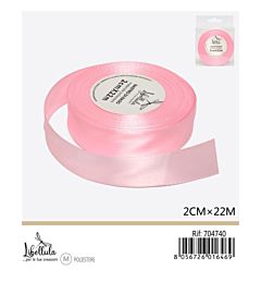 NASTRO DI RASO - ROSA - 2CM x 22MGev
