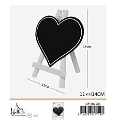 LAVAGNETTA A CUORE IN LEGNO 11x14CM - 1PZ