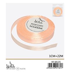 NASTRO DI RASO - ROSA CIPRIA - 1CM x 22MGev