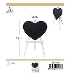 LAVAGNETTA A CUORE - BIANCO 20x28CM - 1PZ