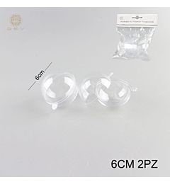 SFERA TRASPARENTE APRIBLIE 6CM - 2PZ