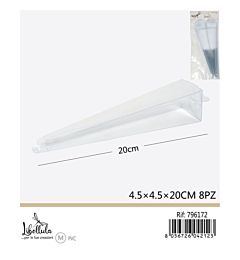 SCATOLA PORTACONFETTI TRASPARENTE 20CM - 8PZGev