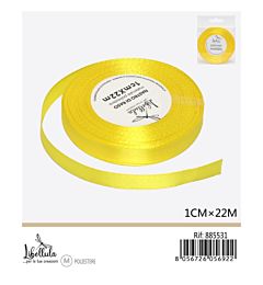 NASTRO DI RASO GIALLO 1CM X 22M