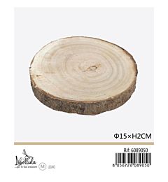 DISCO DI LEGNO - DIAMETRO 13-15CM x 2CM