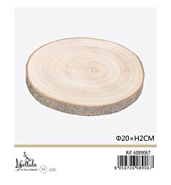 DISCO DI LEGNO - DIAMETRO 18-20CM x 2CM