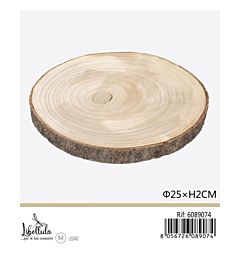 DISCO DI LEGNO - DIAMETRO 22-25CM x 2CM