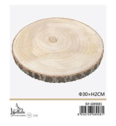 DISCO DI LEGNO - DIAMETRO 27-30CM x 2CM