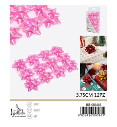 Coccarde da Regalo 3,75cm - Rosa 12pzGev