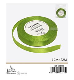 NASTRO DI RASO - VERDE LIME - 1CM x 22MGev