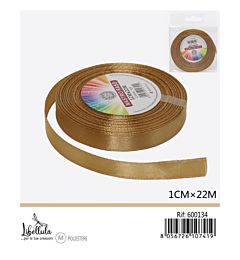 NASTRO DI RASO - ORO - 1CM x 22MGev