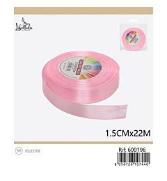 NASTRO DI RASO - ROSA - 1,5CM x 22MGev