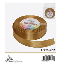 NASTRO DI RASO - ORO - 1,5CM x 22MGev