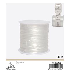 FILO ELASTICO PER BRACCIALETTI - BIANCO - 30MGev