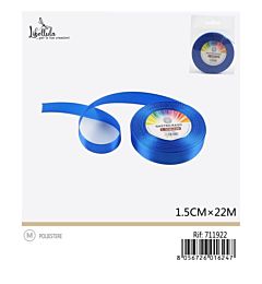 NASTRO DI RASO - BLU - 1,5CM x 22MGev