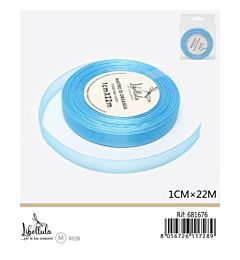 NASTRO DI ORGANZA - CELESTE - 1CM x 22MGev
