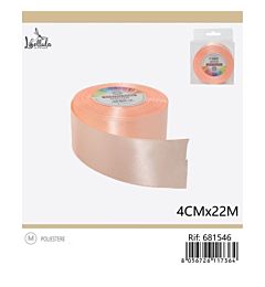 NASTRO DI RASO - ROSA CIPRIA - 4CM x 22MGev
