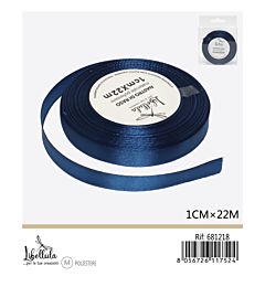 NASTRO DI RASO - BLU NOTTE - 1CM x 22MGev