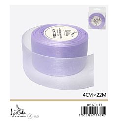 NASTRO DI ORGANZA - LILLA - 4CM x 22MGev