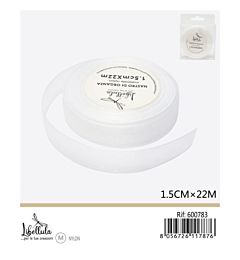 NASTRO DI ORGANZA - BIANCO - 1,5CM x 22MGev