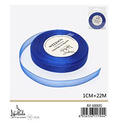 NASTRO DI ORGANZA - BLU - 1CM x 22MGev