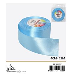 NASTRO DI RASO - AZZURRO - 4CM x 22MGev