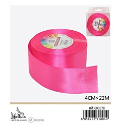 NASTRO DI RASO - FUCSIA - 4CM x 22MGev