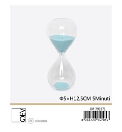 CLESSIDRA DA 5 MINIUTI - AZZURRO - 12,5CM
