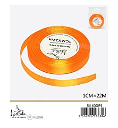 NASTRO DI RASO - ARANCIONE - 1CM x 22MGev