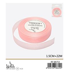 NASTRO DI ORGANZA - ROSA - 1,5CM x 22MGev