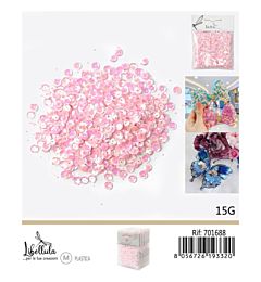 PAILLETTES DECORATIVE - ROSA - 15GGev