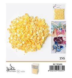 PAILLETTES DECORATIVE - GIALLO - 15G