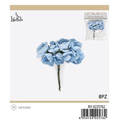 FIORI PER BOMBONIERE - AZZURRO 2CM - 8PZGev