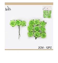 FIORI PER BOMBONIERE - VERDE 2CM - 12PZGev
