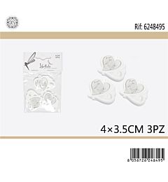 CUORE DECORATIVO IN RESINA - COMUNIONE - 3PZGev