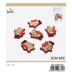 SAGOME DECORATIVE - LAUREA CON GUFO 3CM - 6PZ