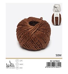 Corda di Canapa 50m - Marrone Scuro