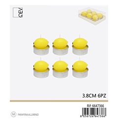 TEALIGHTS LIMONE - 6PZ ?3,8CM