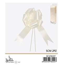 COCCARDA DECORATIVA GRANDE - PANNA 5CM - 2PZGev