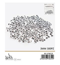 DIAMANTI DECORATIVI - BIANCO 3MM - 300PZGev