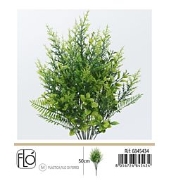 Pianta Artificiale Mazzo Foglie Verdi - 50cm