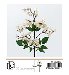 Ramo Artificiale Rosa Canina Bianco - 50cm