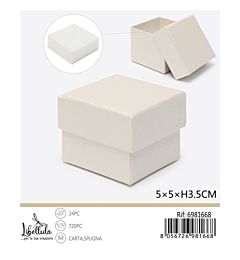 Scatoletta Regalo 5x5x3,5cm - BiancoGev