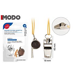 I03 FISCHIETTO IN ACCIAIO INOX 18*45MMAgyo