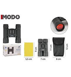 I03 BINOCOLO TASCABILE PLASTICA NERO 7X11CMAgyo