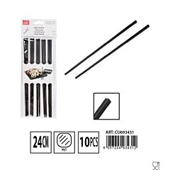 DC CASA BACCHETTE 24CM 5PAIA NERODc Casa