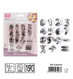 DC CASA STAMPO DOLCI NUMERI 2,5X2CM 15PZDc Casa