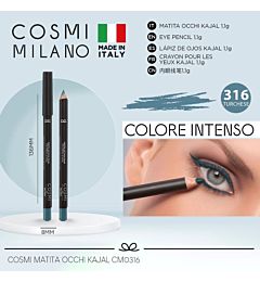 COSMI MATITA MILANO OCCHI E KAJAL N.316 TURCHESE