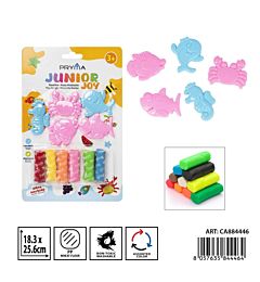 PRYMA PLASTILINA 6X15G + 5 ACCESSORI
