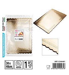 DC CASA SOTTOTORTA RETTANG, ORO 30X40CMDc Casa