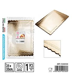 DC CASA SOTTOTORTA RETTANG, ORO 25X35CMDc Casa